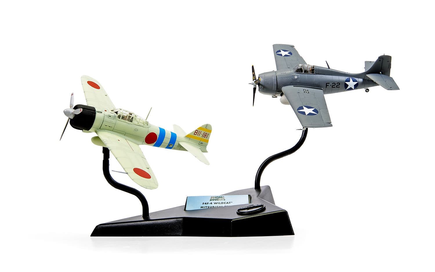 Grumman F4F-4 Wildcat &amp; Mitsubishi Zero Dogfight Double