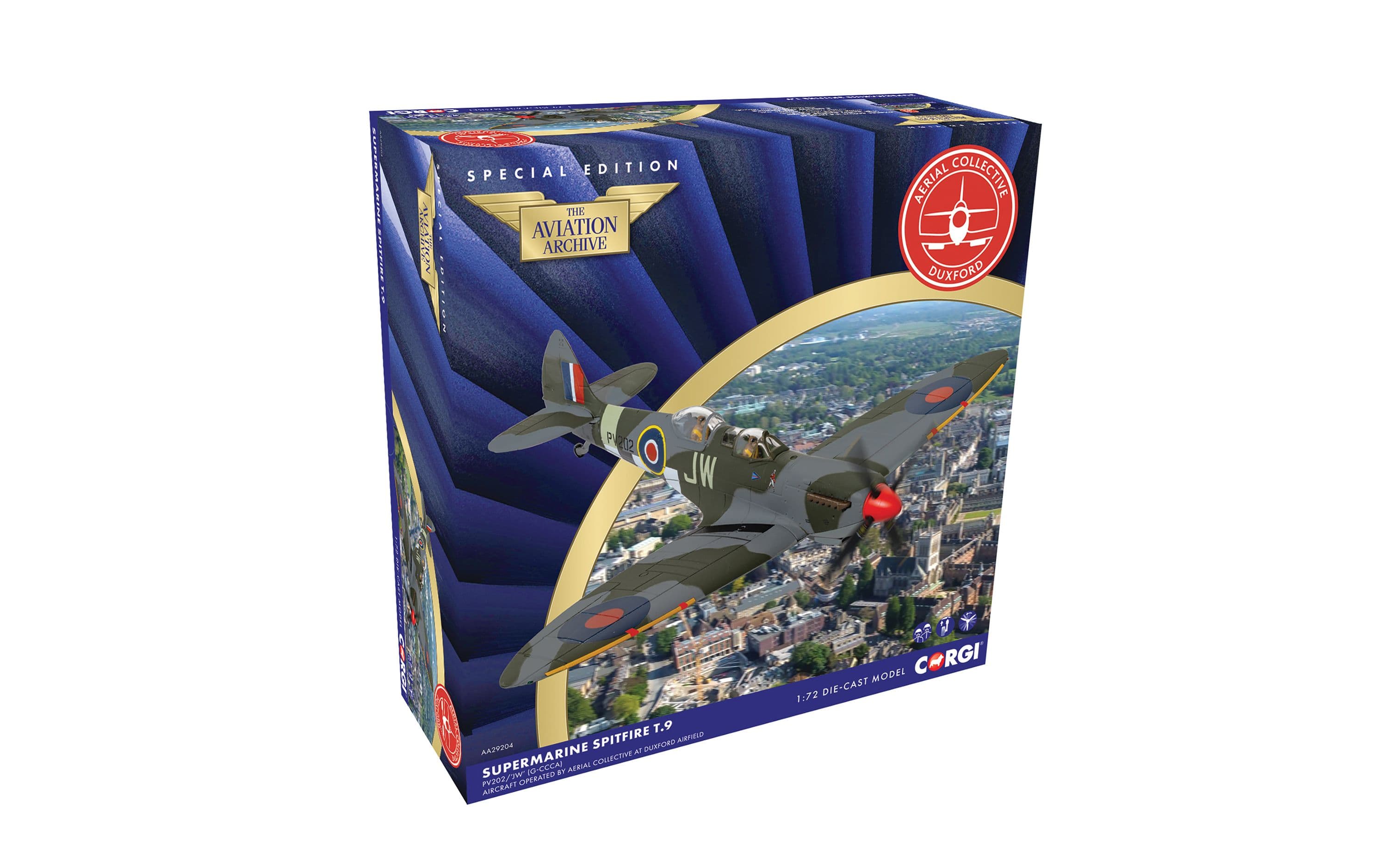 Supermarine Spitfire T9 - PV202 - Aerial Collective - Duxford Airfield