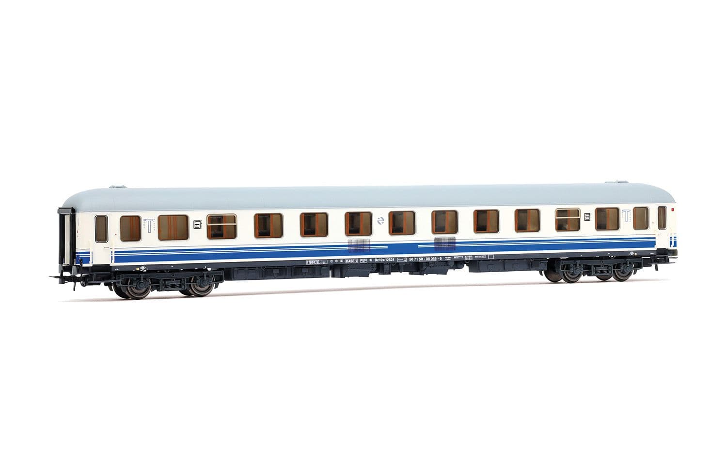 RENFE, set de 2 coches «Estrella Rías Bajas», Bc10x-12600 literas, decoración «Largo Recorrido»