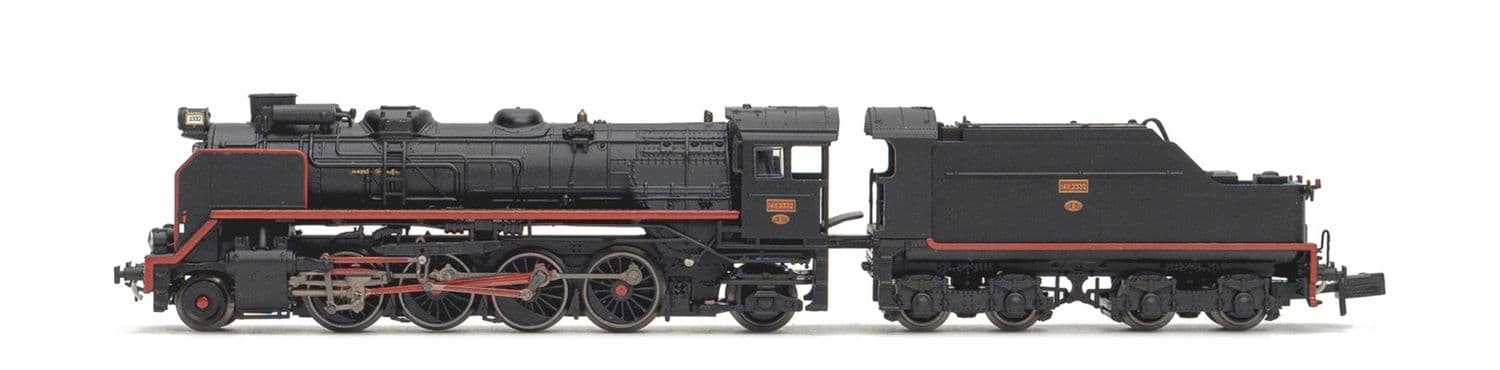 RENFE, steam locomotive 141F 2332 "Mikado" with pre-heaters, period III, with DCC sound decoder