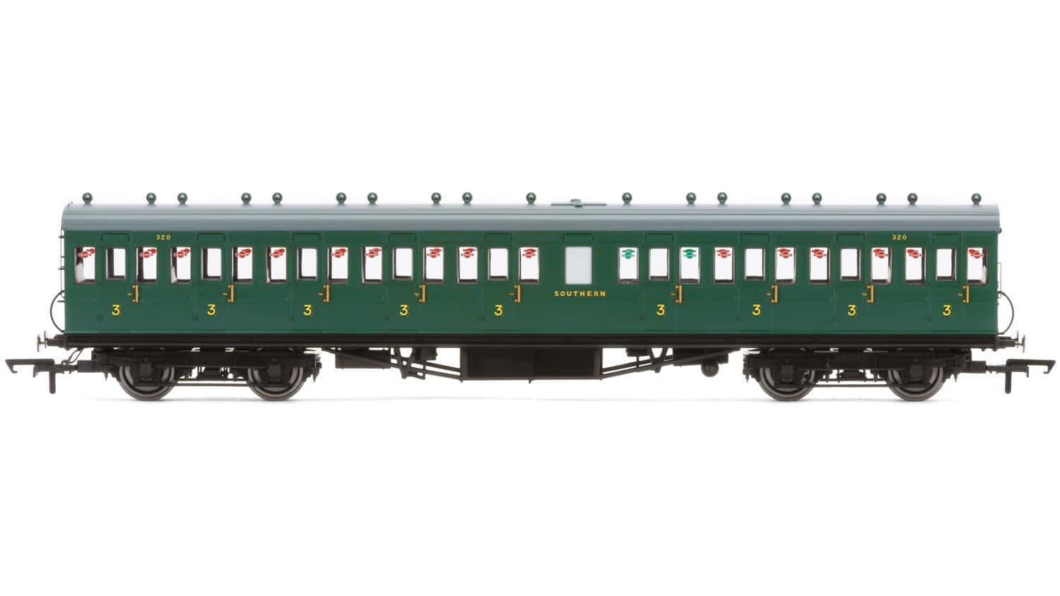 SR, 58' Maunsell Rebuilt (Ex-LSWR 48'), Nine Compartment Third, 320 - Era 3
