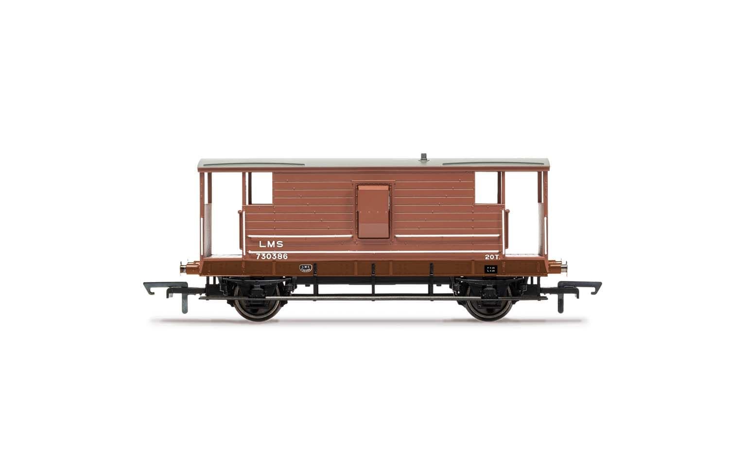 LMS, D1919 20T Brake Van, 730386 - Era 3