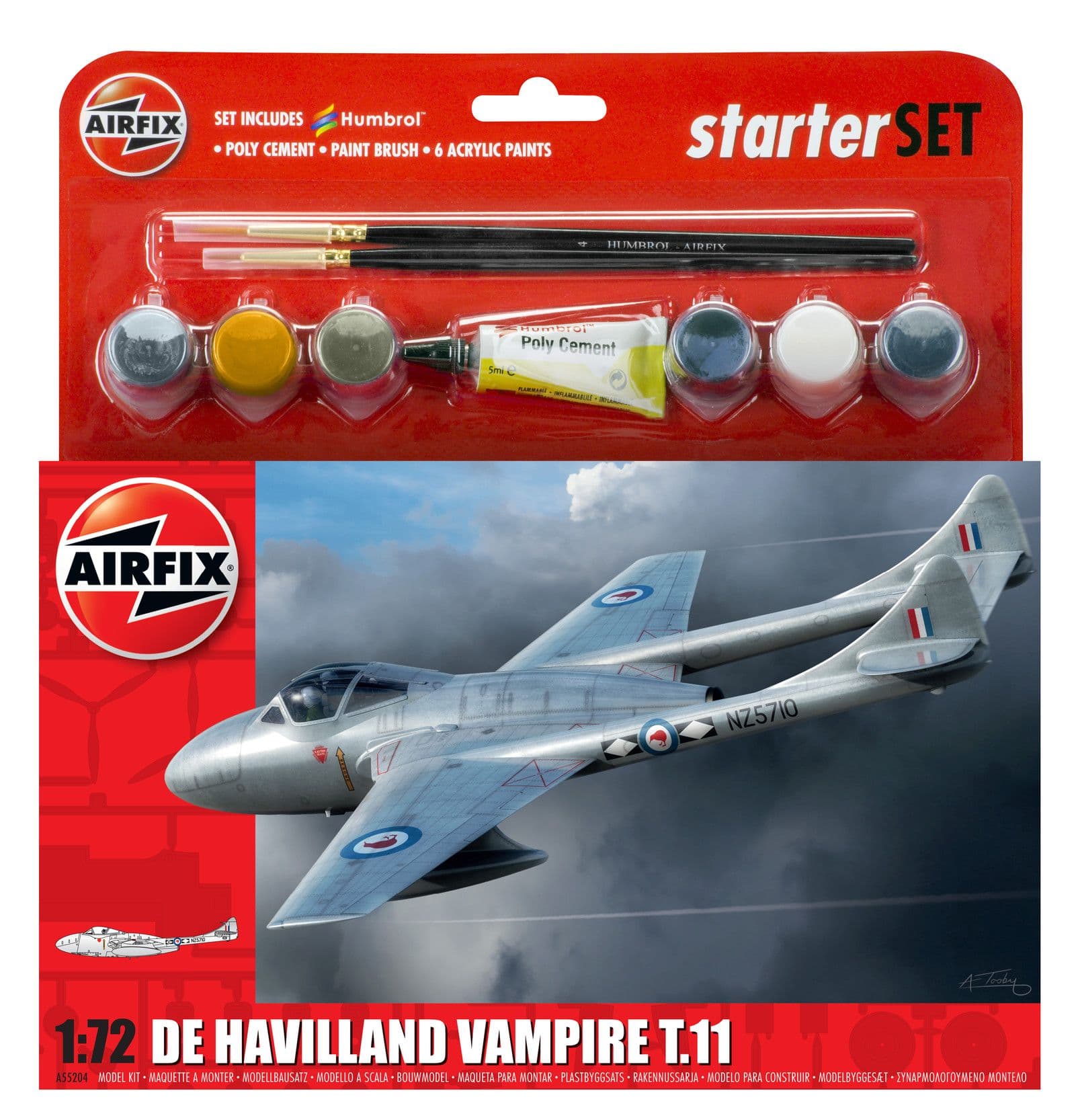Medium Starter Set -de Havilland Vampire T.11