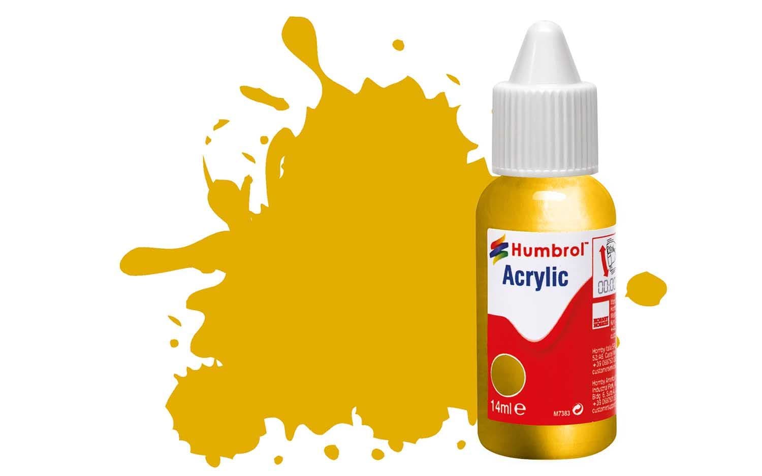 Acrylic Paint: 16 - Gold - Metallic - (14ml)