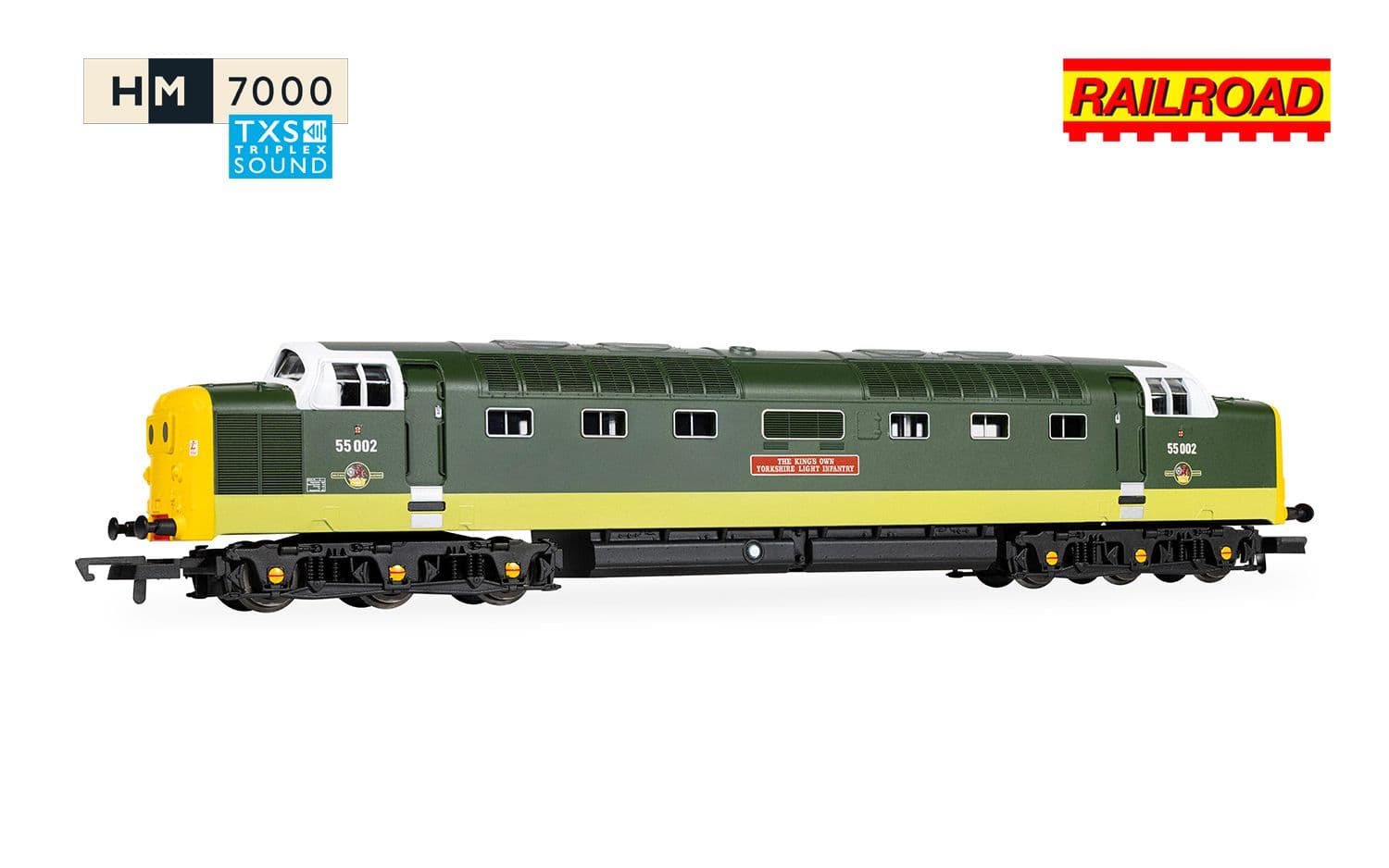 RailRoad: Class 55 (Deltic) - BR - 55002 'The Kings own Yorkshire Light Infantry' (DCC Sound Fitted)