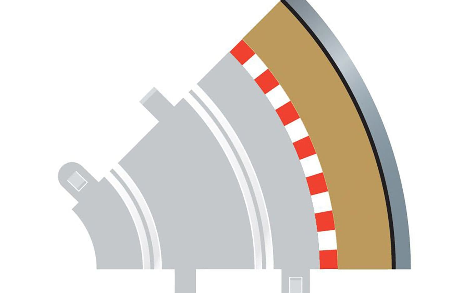 Radius 1 Curve Outer Borders 45¬∞ x 4