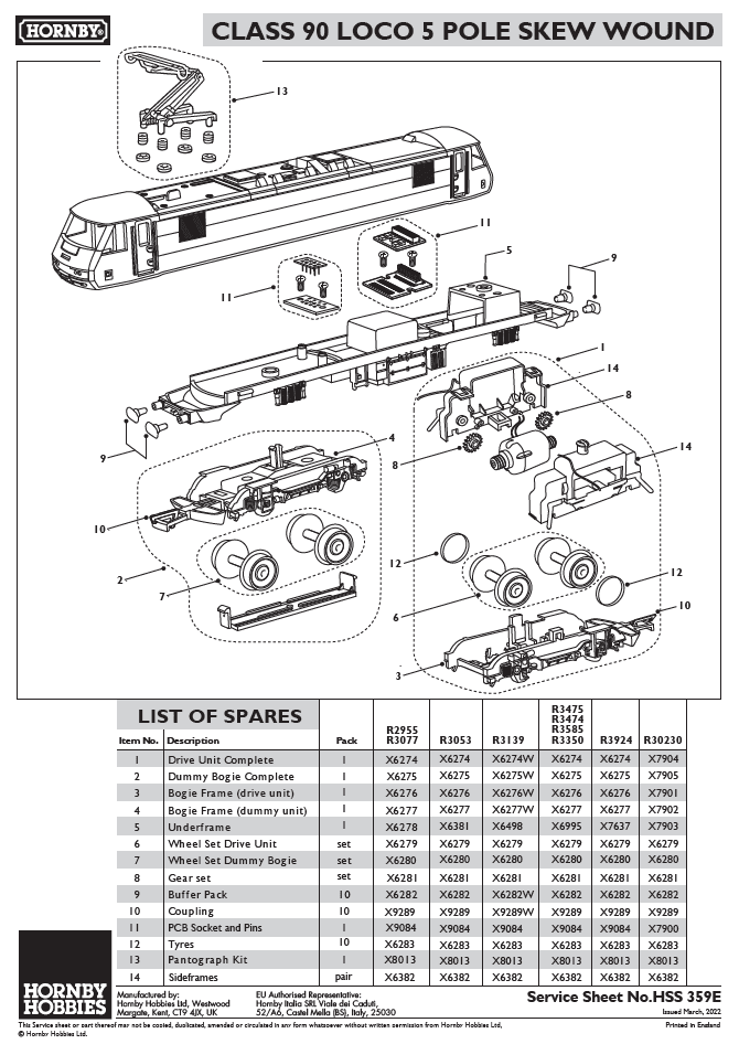 accessory pack, Class 90 Motor Housing Side Frames
