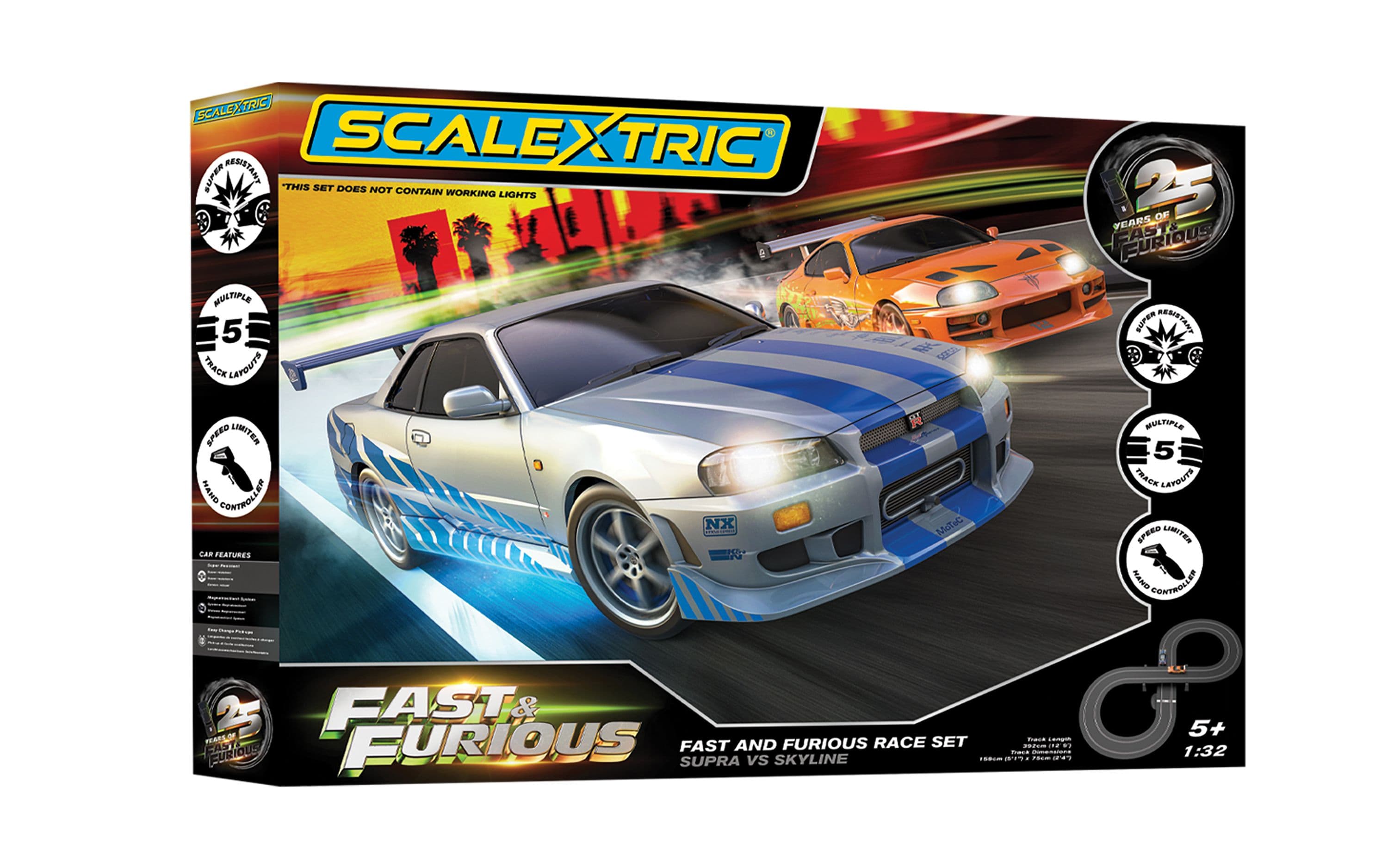 Scalextric Fast and Furious - Race Set - 25 Year Edition