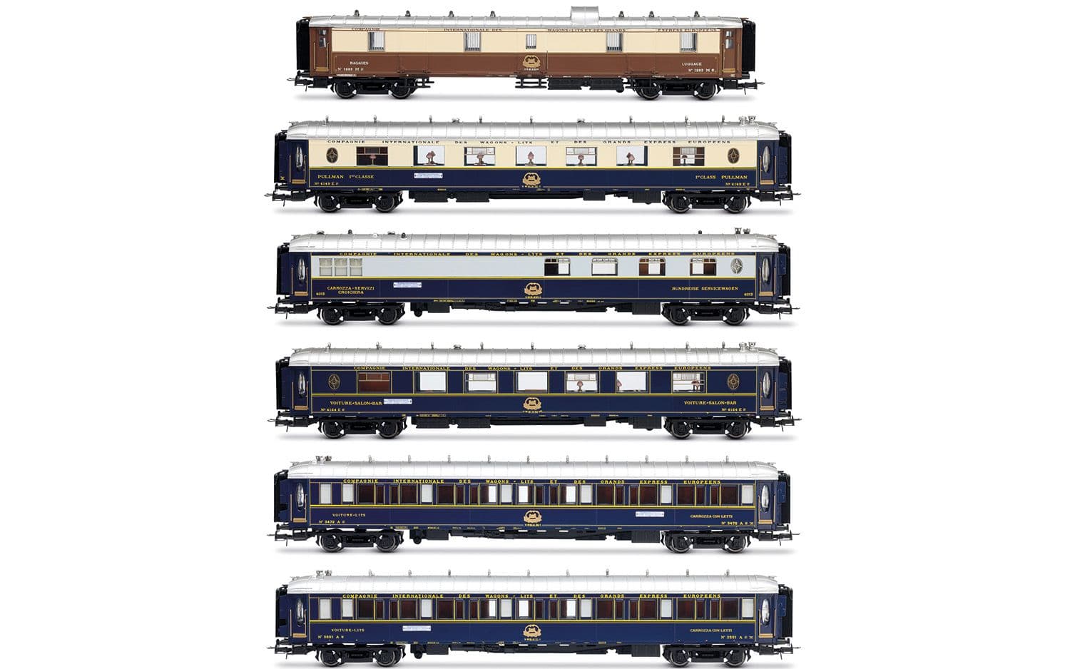 Intraflug/CIWL, 6-tlg. Set „50 Jahre Nostalgie-Istanbul-Orient-Express”, 1976
