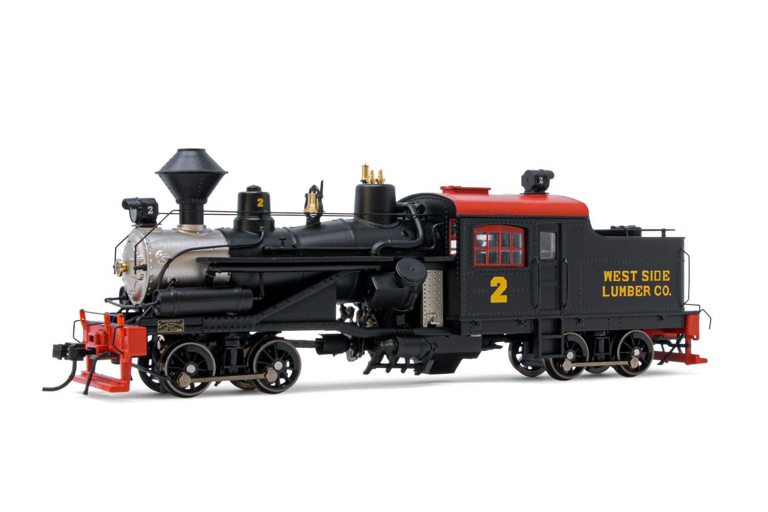 Heisler Steam locomotive, 2-Truck model, "Westside Lumber Co. #2", period III