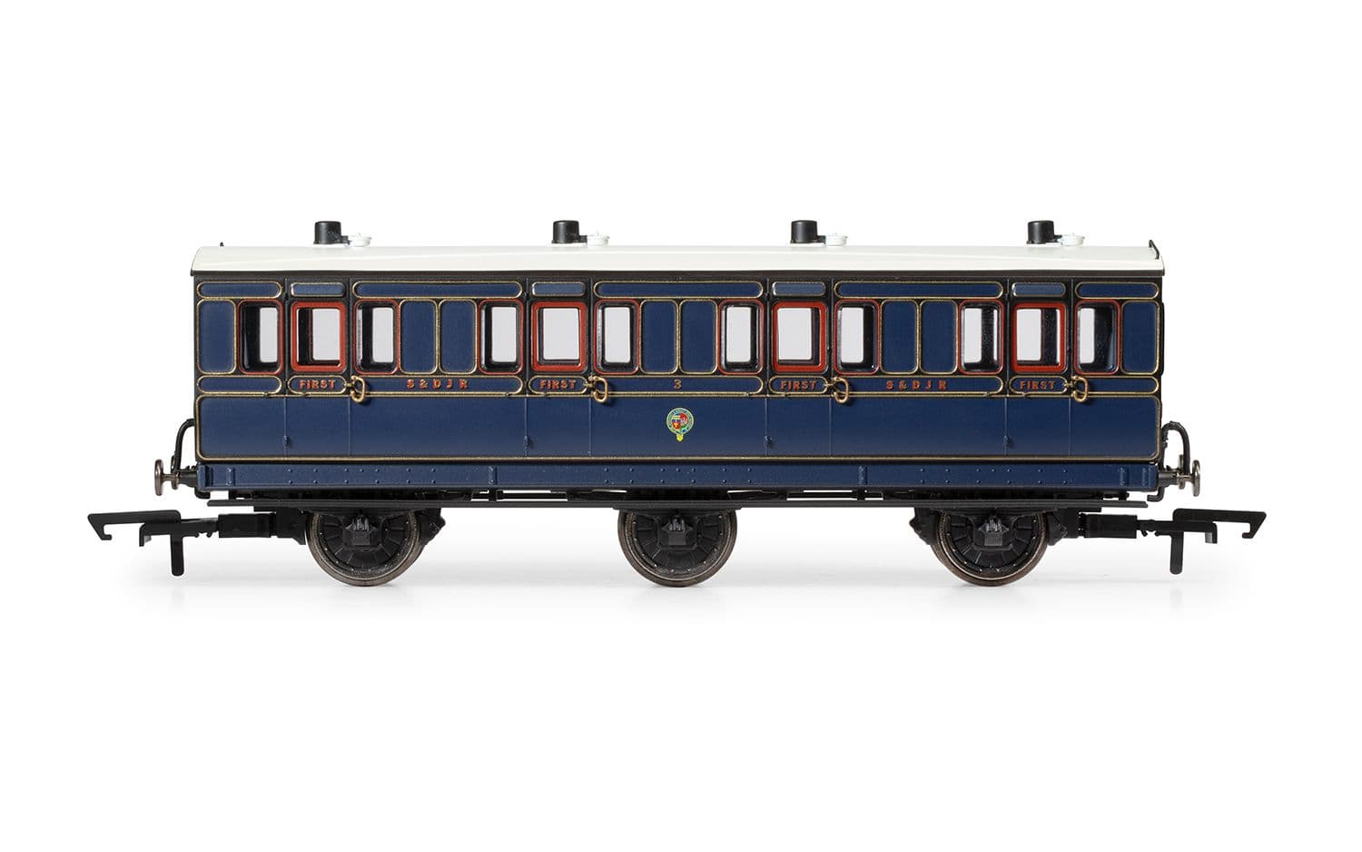S&amp;DJR, 6 Wheel Coach, 1st Class, 3 - Era 2