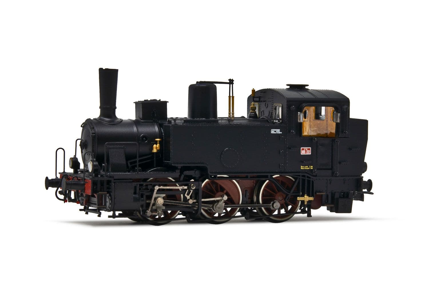 FS, steam locomotive Gr.835 with electric lamps and white wheel rims, ep. III-IV, with DCC sound decoder