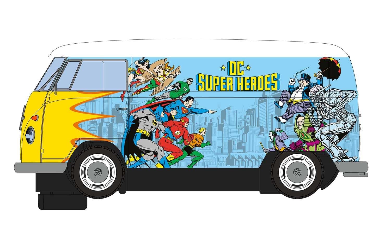 C3933 Scalextric | VW Panel Van T1b - DC Comics - Slot Car