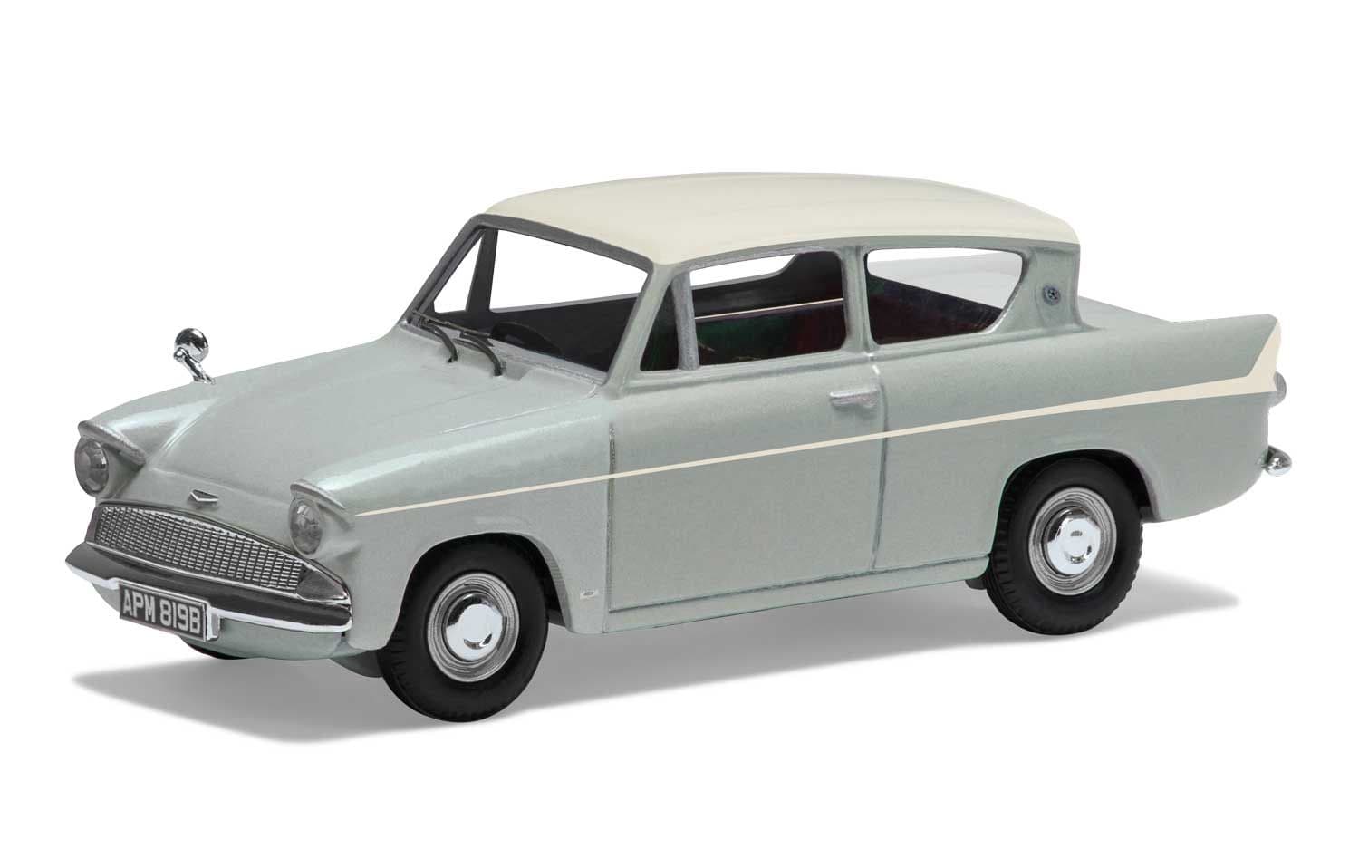 Ford Anglia 1200 Super, Platinum Grey and Ermine White