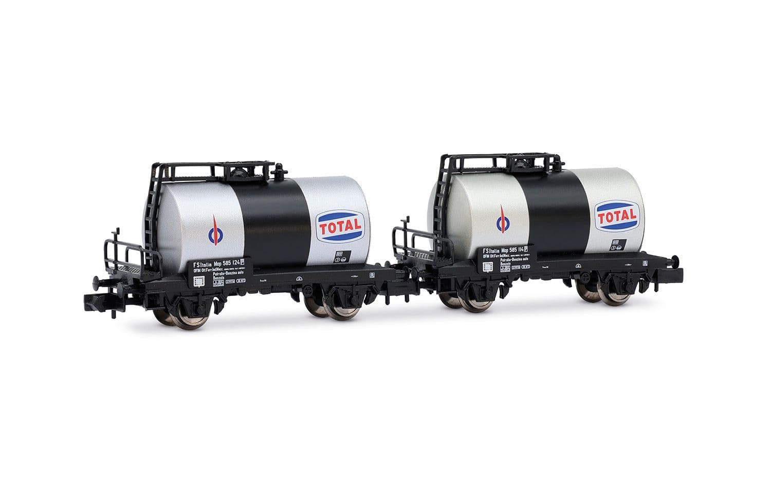 FS, 2-unit pack of 2-axle tank wagons “Total”