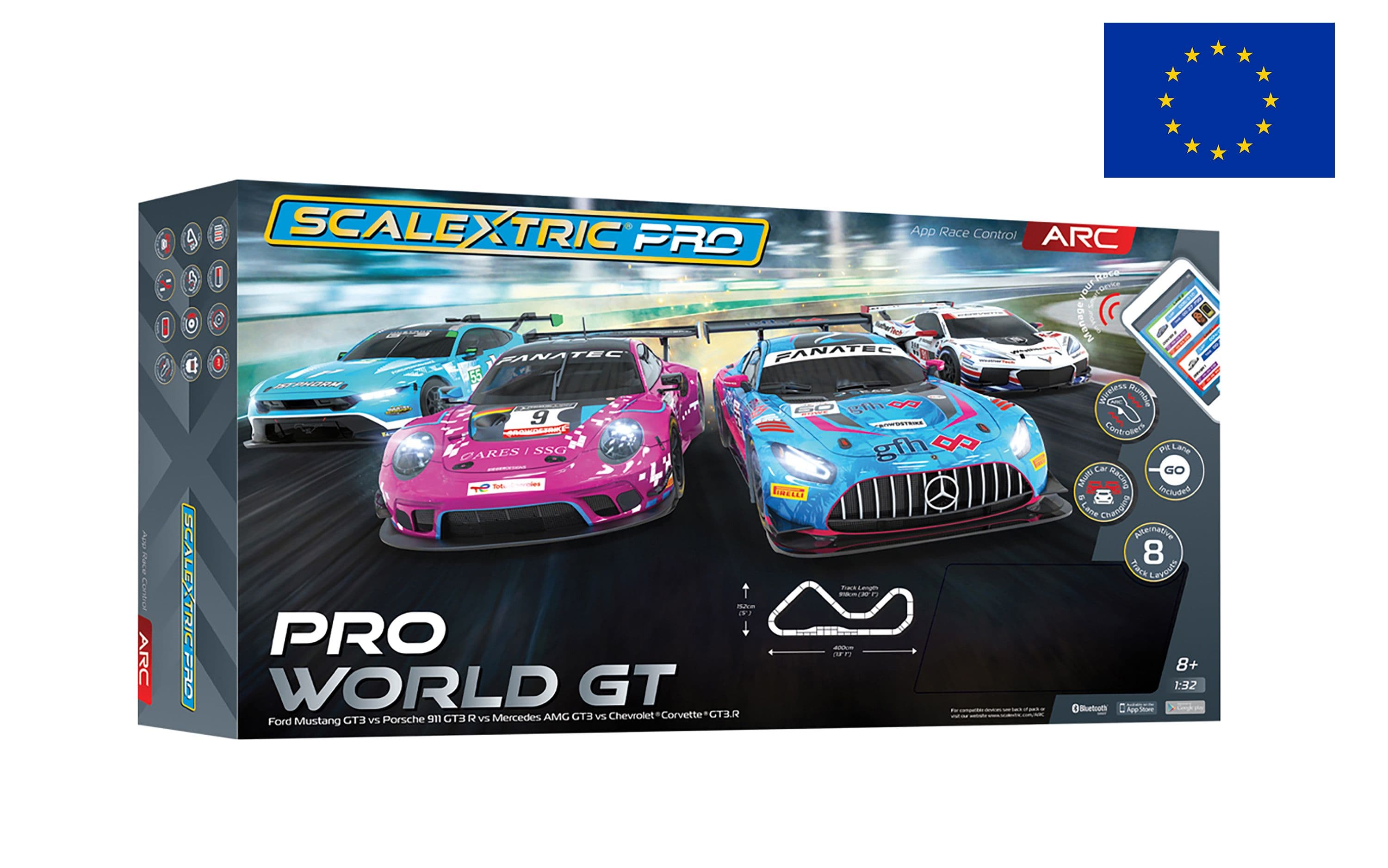 Scalextric Pro - World GT - Race Set (EU Plug)