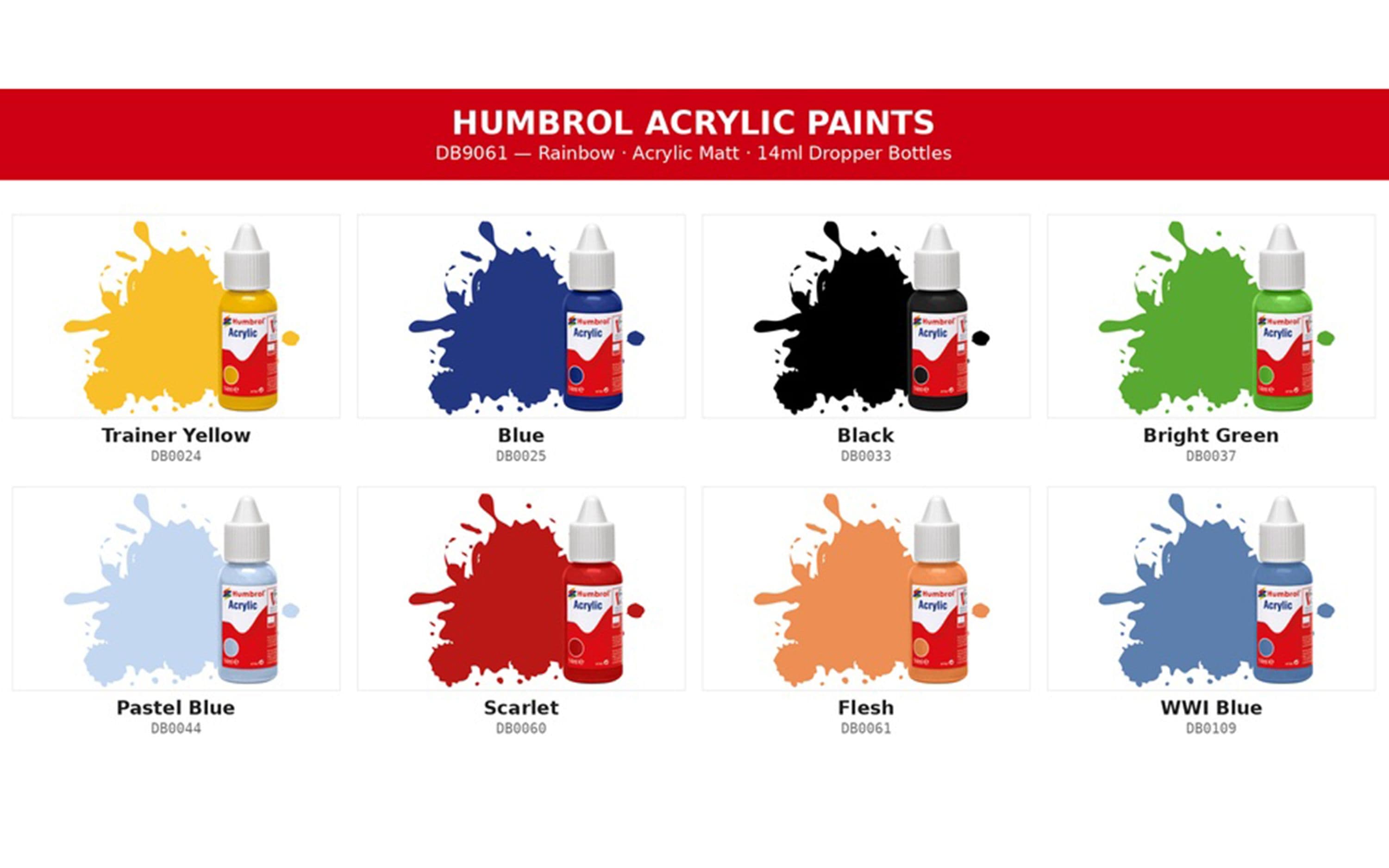 NHS Charities Together Acrylic Dropper Bottle Paint and Brush Set