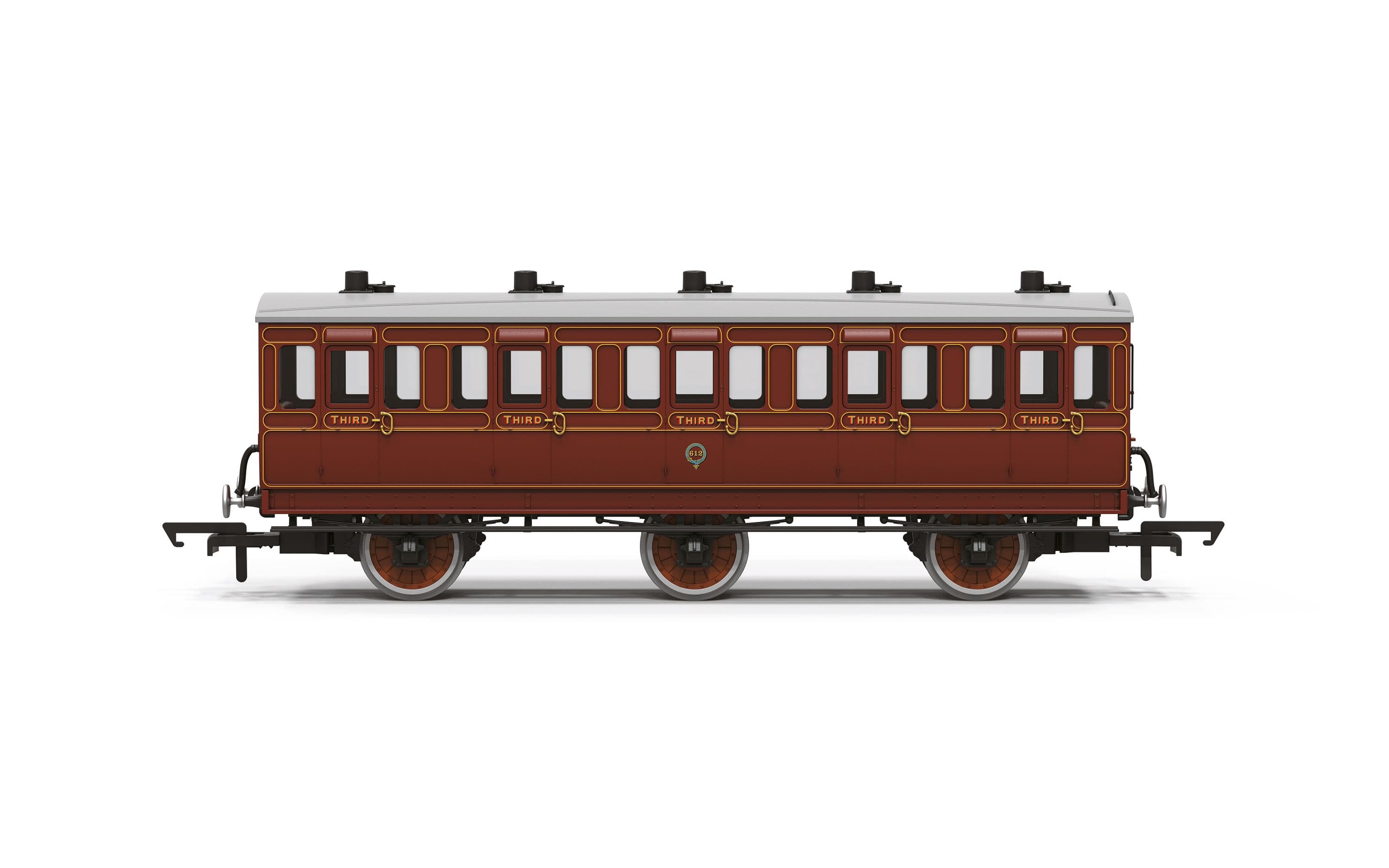 LB&amp;SCR - 6 Wheel - Third Class Coach - 612