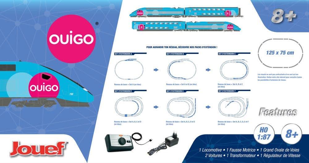 Jouef SNCF OUIGO TGV Electric Train Set