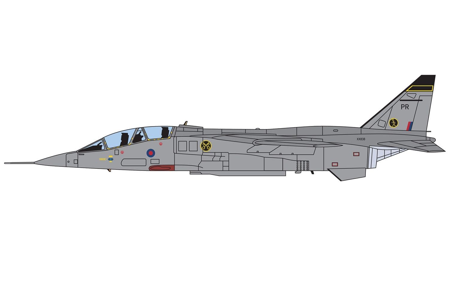 Jaguar T.4 XX838/PR - RAF No.16 (Reserve) Squadron- Coltishall