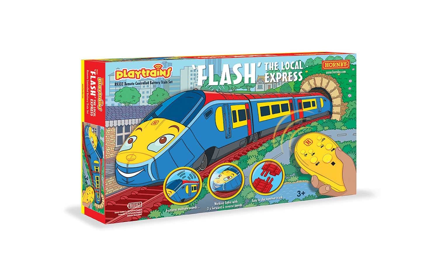 Playtrains - Flash The Local Express Remote Controlled Battery Train Set