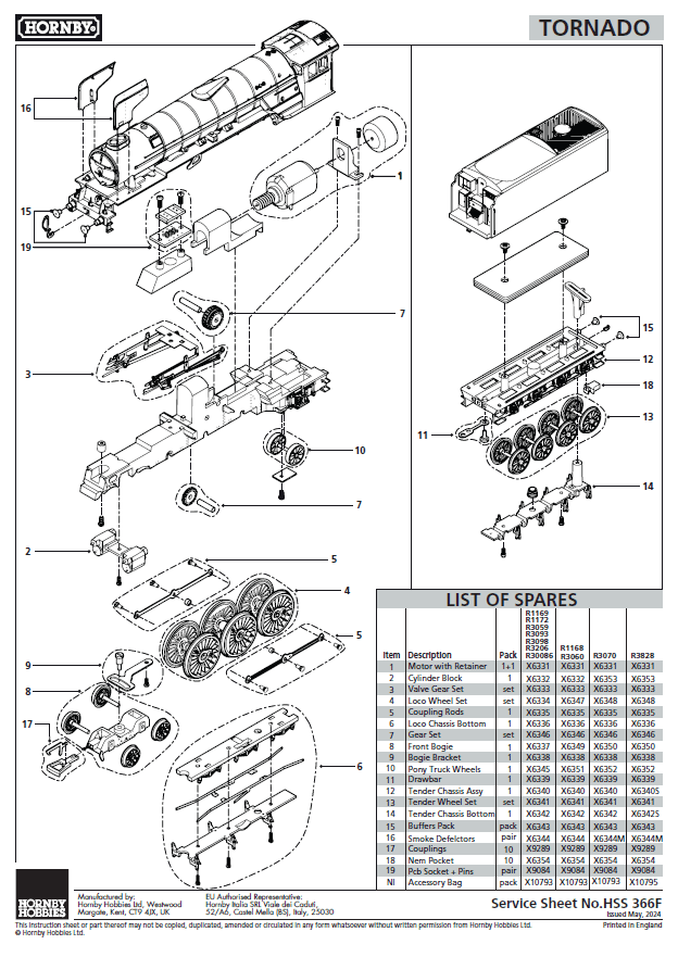 RailRoad Plus BR, Peppercorn Class A1, 4-6-2, 60163 ‘Tornado’ - Era 11