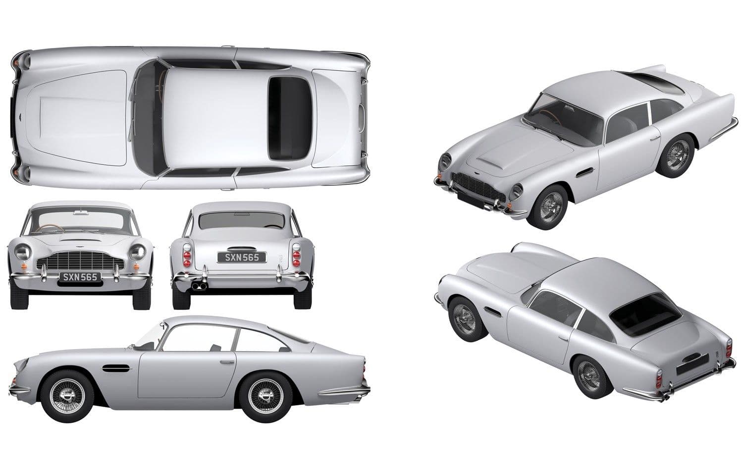 Aston Martin DB5 Silver Starter Set 1:32