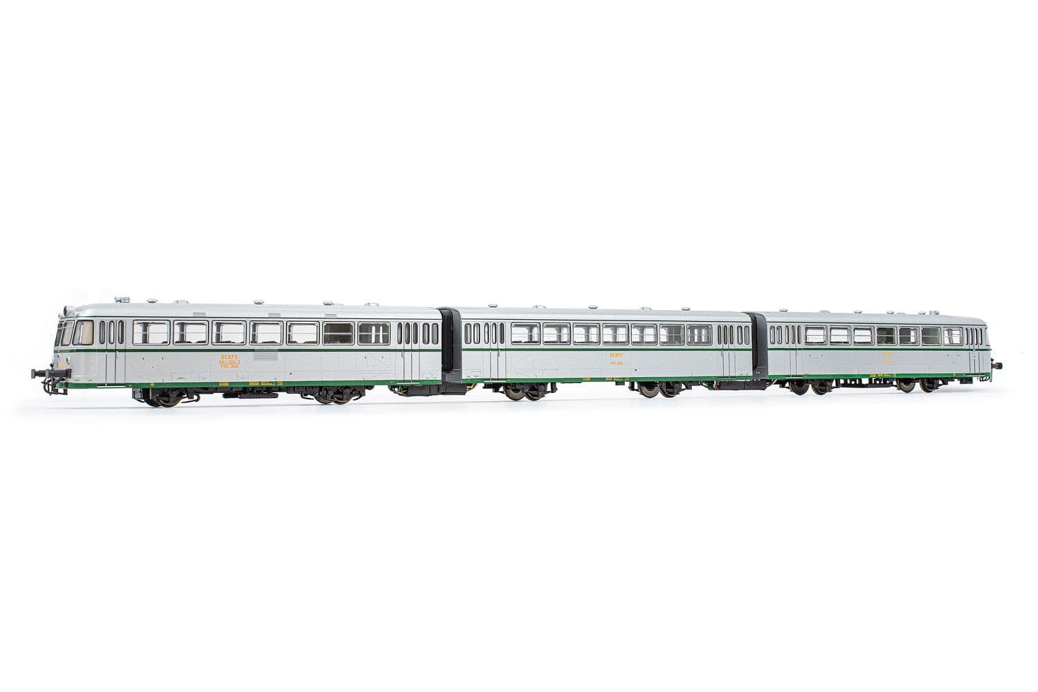 RENFE, set de 3 unidades, automotor diésel ”Ferrobus”, serie 591.300, con matrícula UIC, ep. IV, con decoder DCC - 70° Aniversario Electrotren