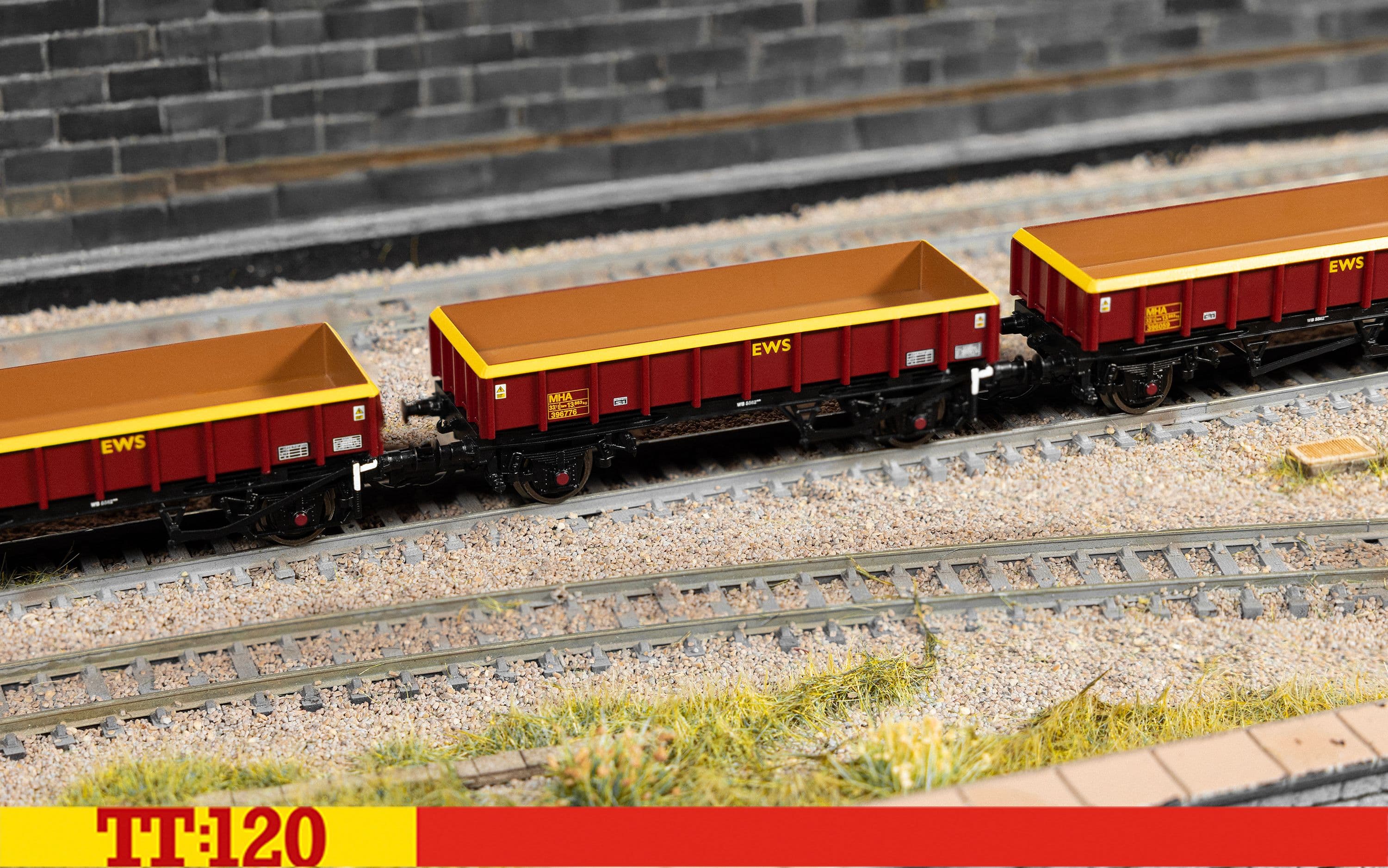 EWS (MHA) 'Coalfish' - Ballast Wagon - Triple pack