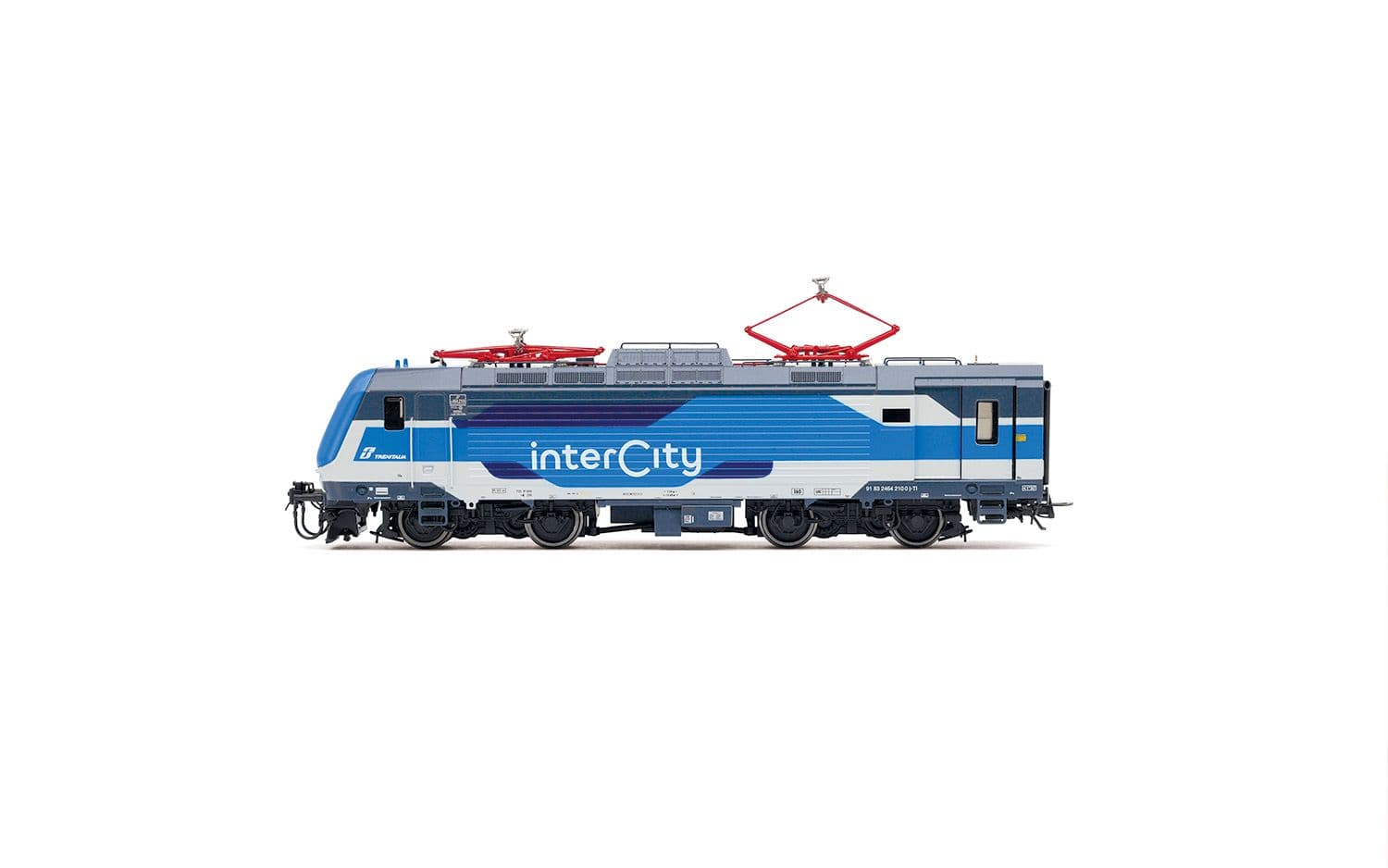 FS Trenitalia, 2-unit motorised pack of E.464, new Intercity livery, blue/light grey