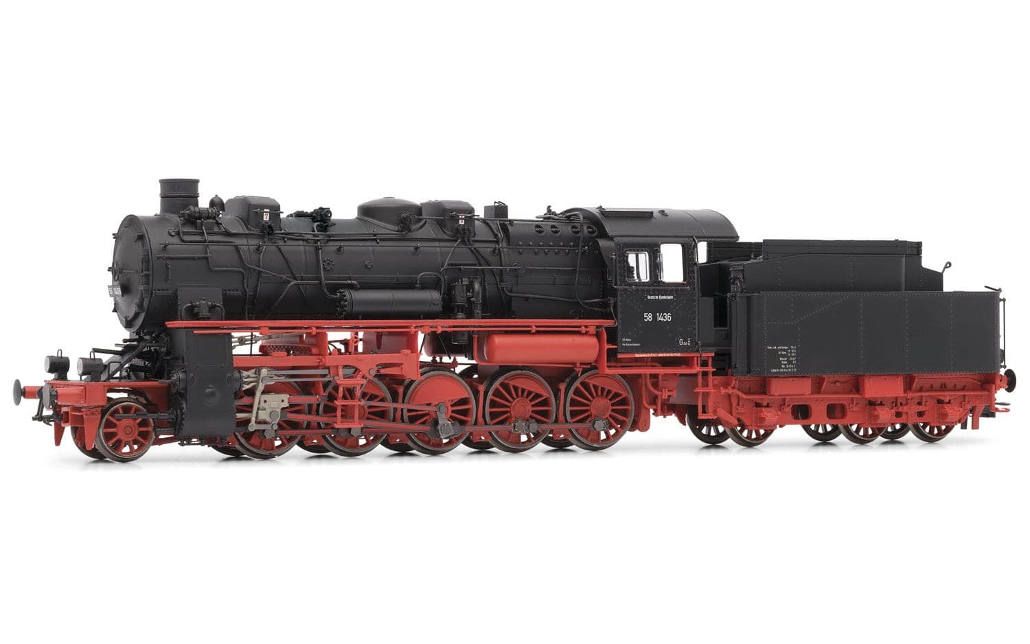 Rivarossi (H0 1:87) DB, Dampflokomotive Klasse 58,10-21, mit 3-dome Sieder