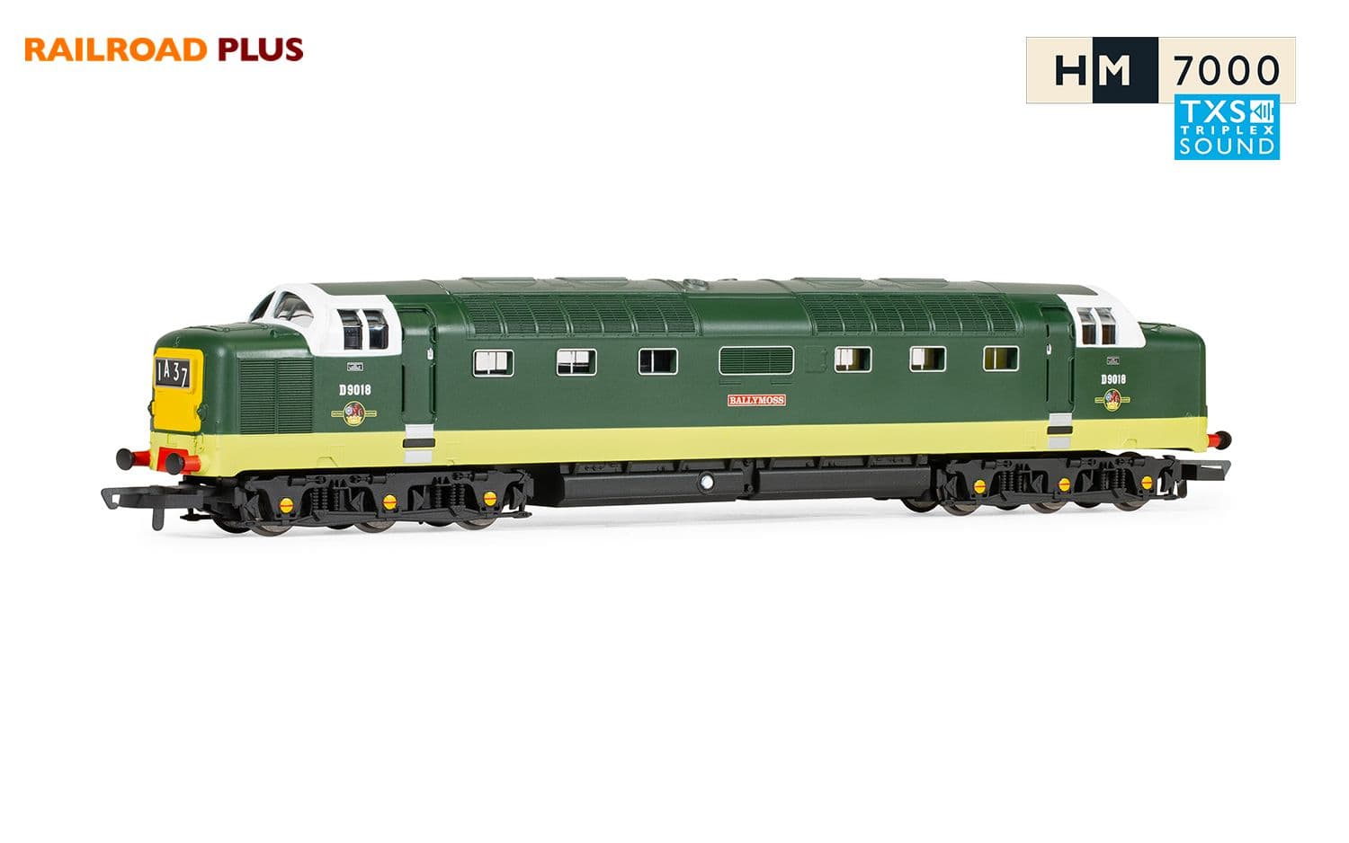 RailRoad Plus BR, Class 55, Deltic, Co-Co, D9018 ‘Ballymoss’- Era 5 (Sound Fitted)