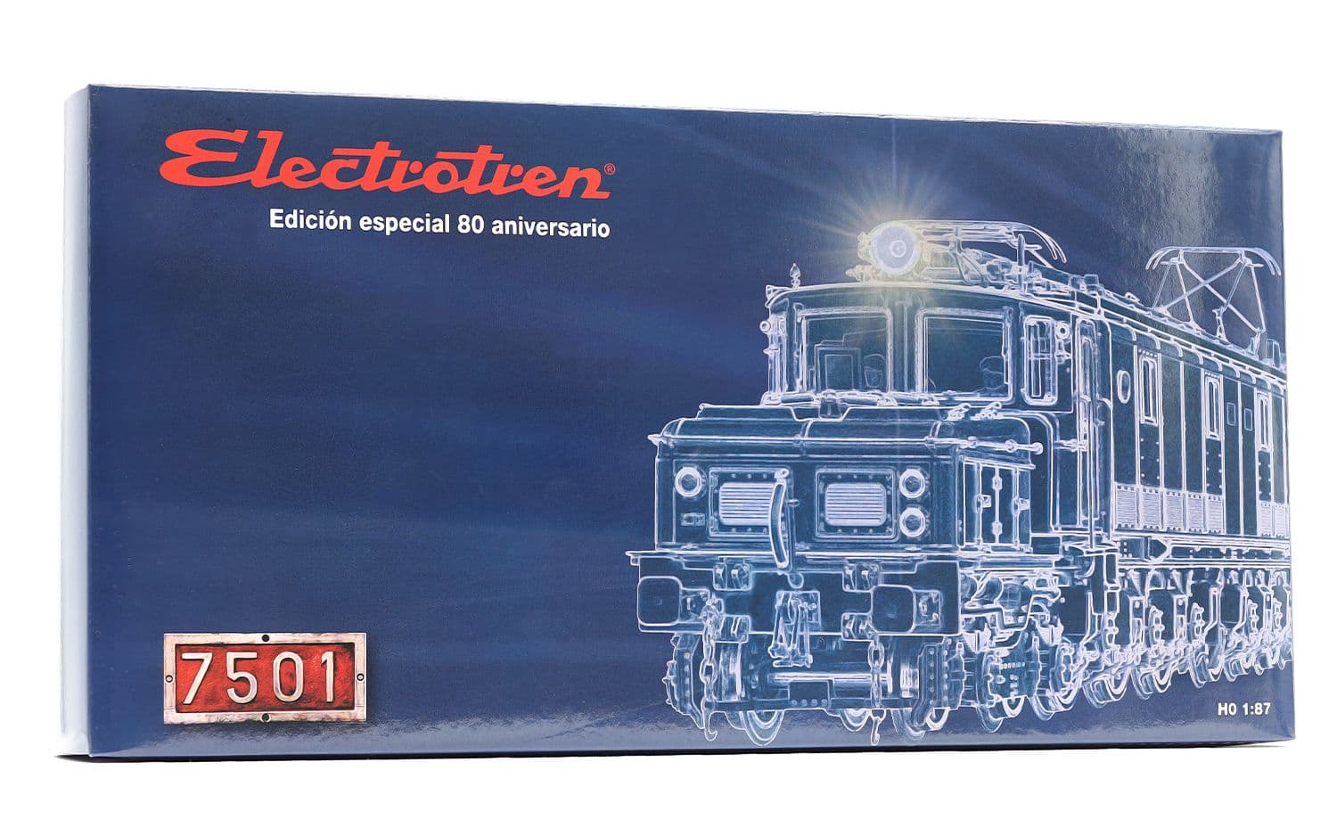 RENFE, locomotora eléctrica 7501, edición del 80 aniversario, ép. III, con decoder de sonido DCC