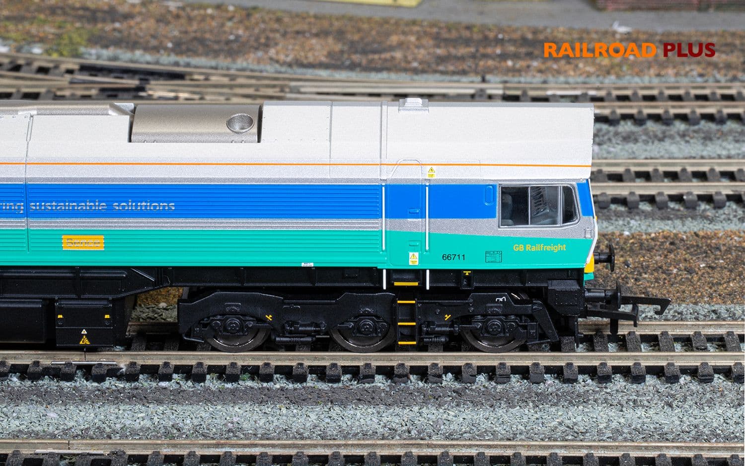 RailRoad Plus: Class 66 - Aggregates Industries - 66711 'Sence'