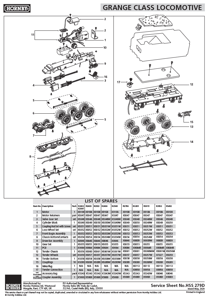 Motor, Motor Assembly 5 Pole Skew Wound