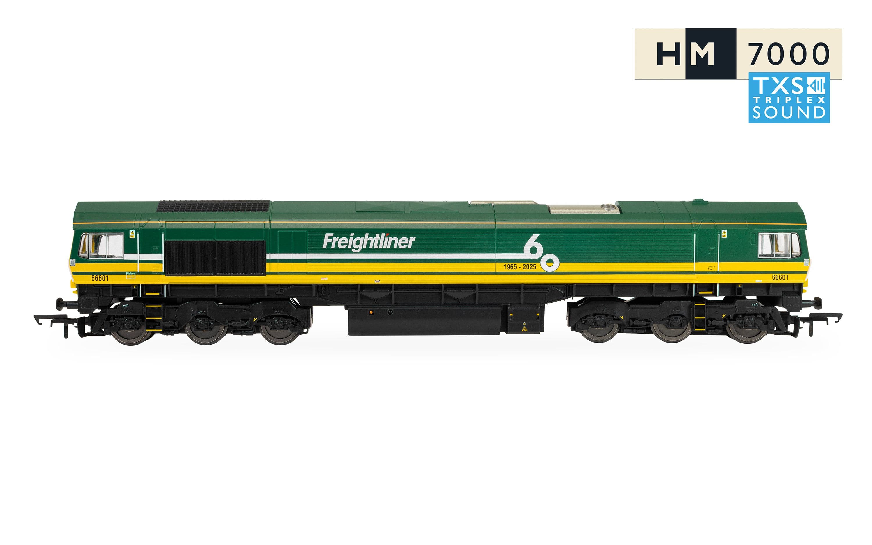 RailRoad: Freightliner Class 66 - 'Freightliner 60' - 66601 (DCC Sound Fitted)