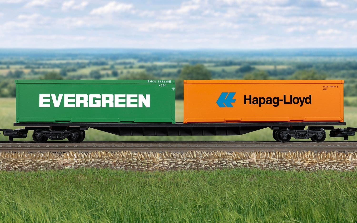 RailRoad: BR - FFA Container Wagon &amp; Containers