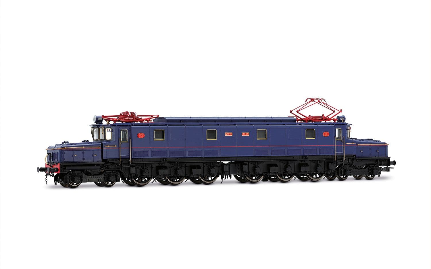 NORTE, locomotora eléctrica 7206, versión Museo Vilanova y la Geltrú, decoración azul/roja, con decoder de sonido DCC