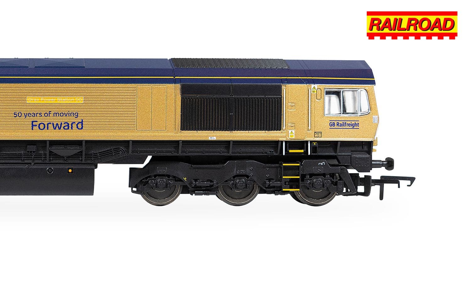 RailRoad: GB Railfreight - Class 66 - 66301 ‘Drax Power Station 50’ - Gold Livery (Drax 50th Anniversary)
