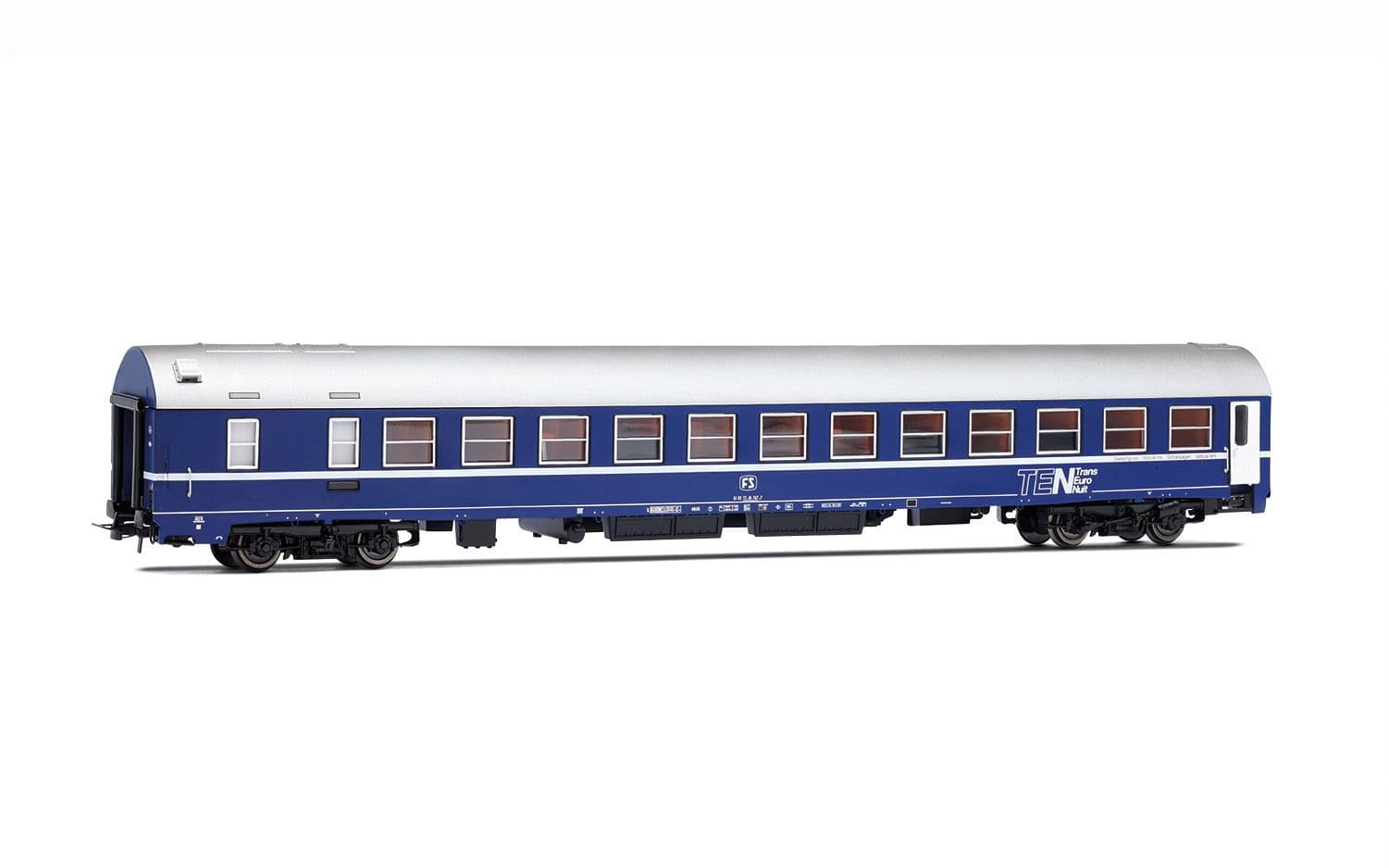FS, 3-unit pack of Exp 234/235 Remus Roma – Wien, UIC-X '68 couchettes + UIC-X '68 2nd class grey + WLABm MU '73 TEN