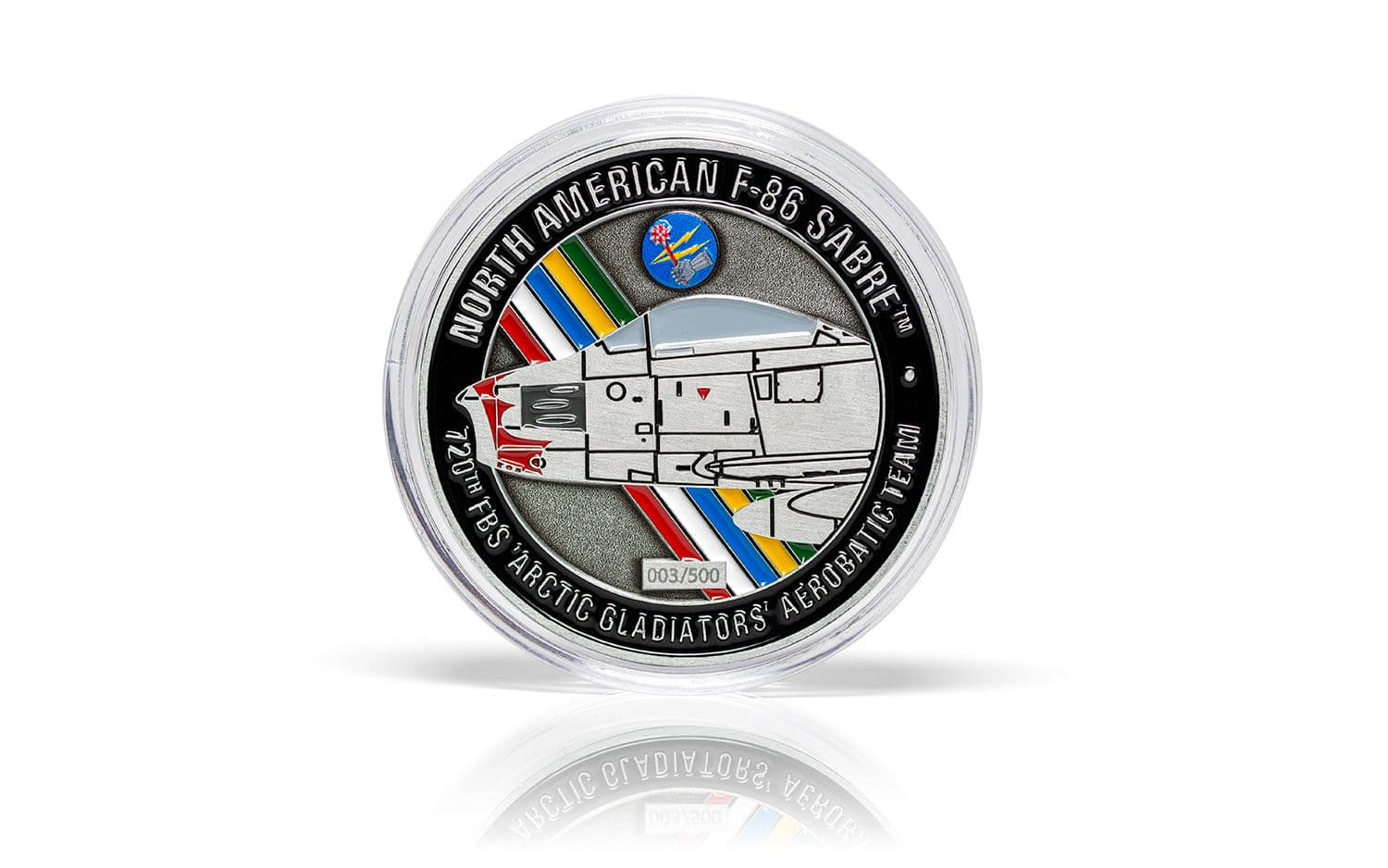 North American F-86F Sabre + Collectors Coin