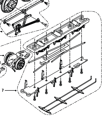 Loco chassis, Thompson L1 Locomotive Chassis Bottom