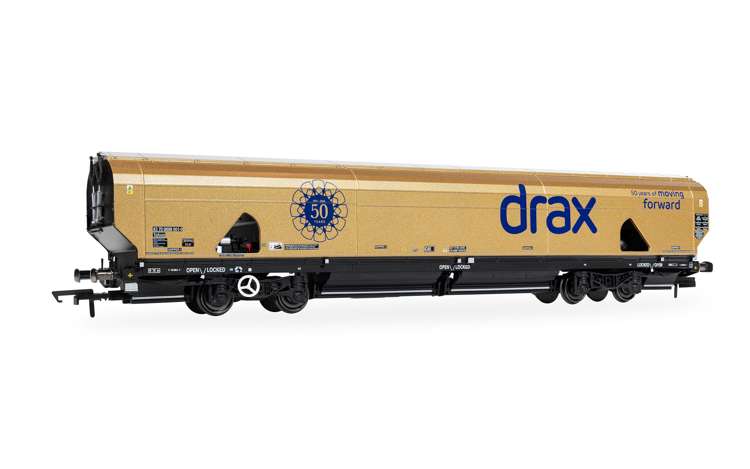 Drax - Biomass - Wagon - Gold Livery (Drax 50th Anniversary)