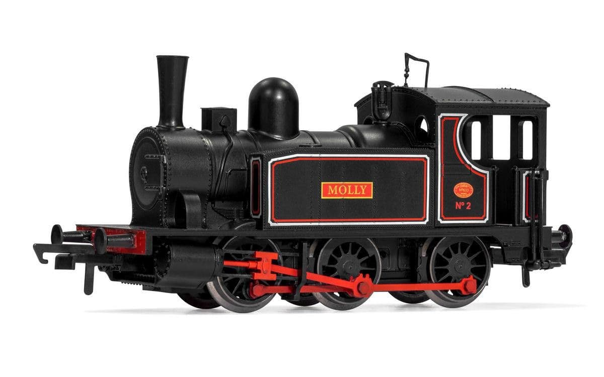 Locomotora de vapor 0-6-0 Molly, decoración negra/roja, ép. III
