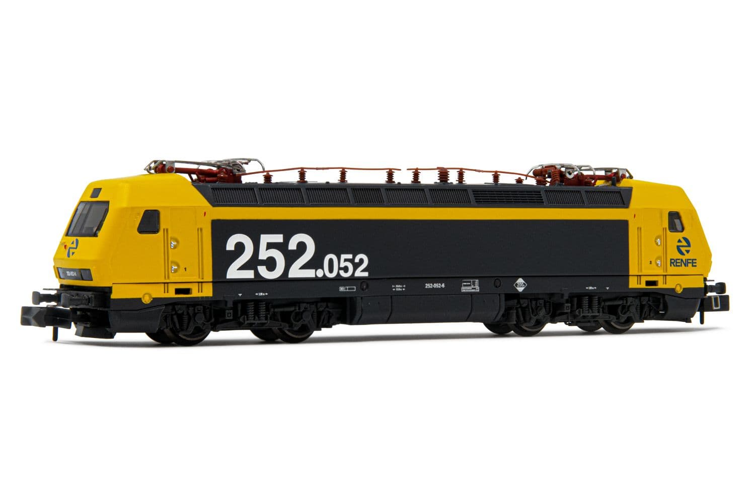 RENFE, Elektrolokomotive 252 052-6, in gelb/grauer Lackierung, Ep. V, mit DCC-Decoder