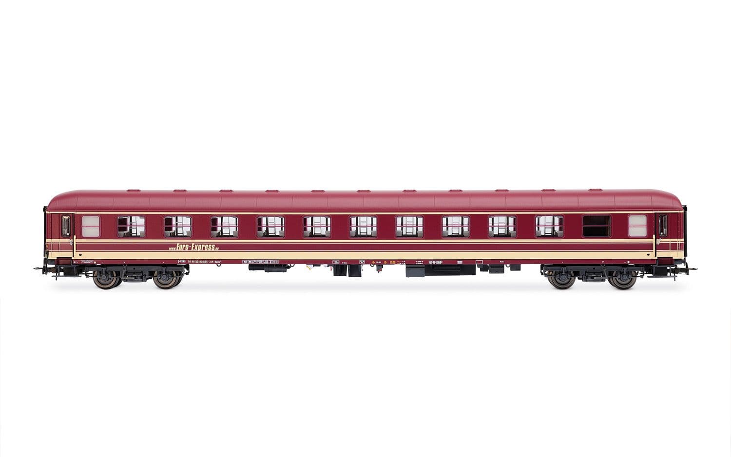 Euro-Express, set di 3 carrozze cuccette, composto da 1 x Bcm243 + 1 x Bcm246 + 1 x Bvcmz, livrea viola, ep. V-VI