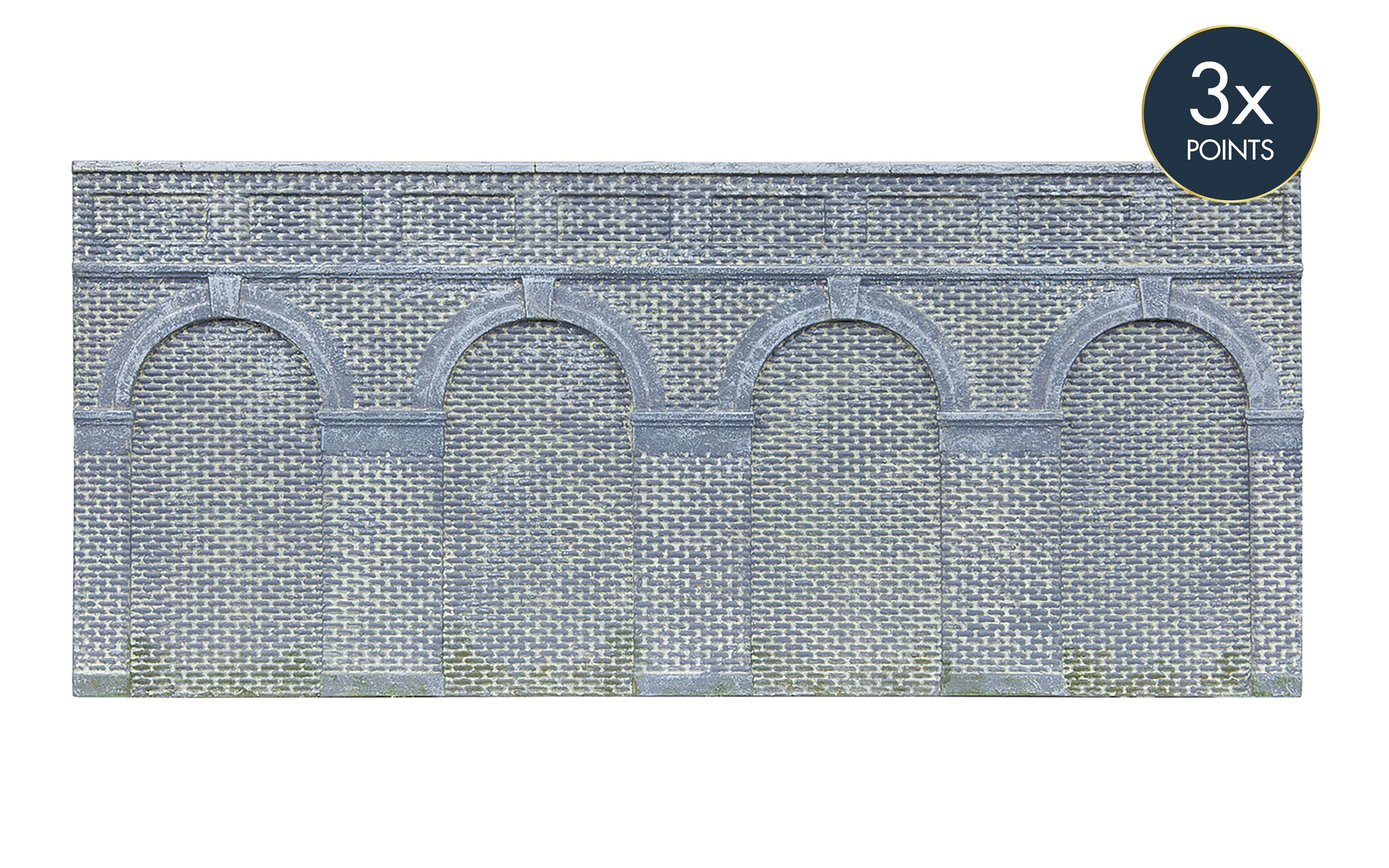 Mid Level Arched Retaining Walls x2 (Engineers Blue Brick)
