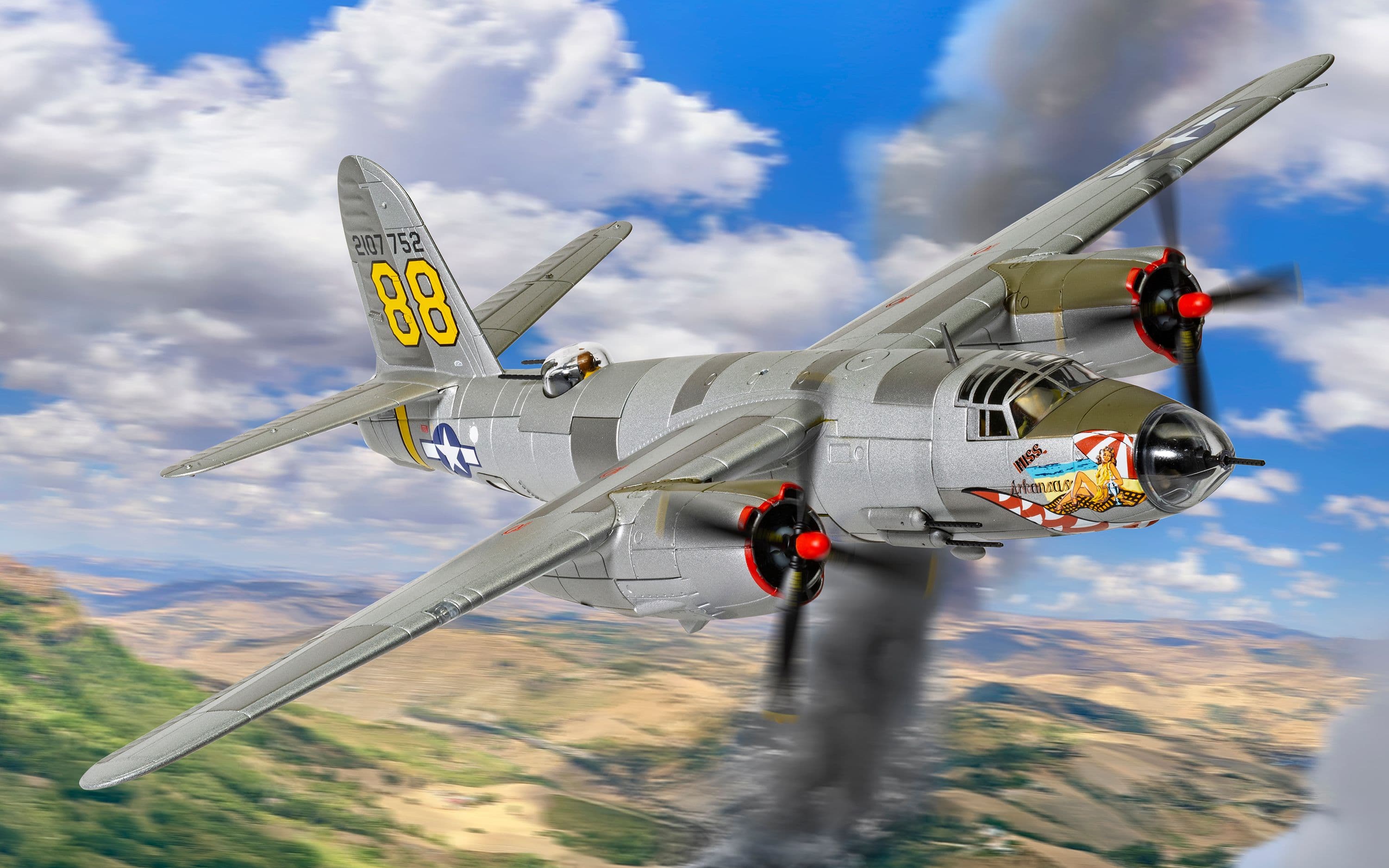 Martin B-26C-45-MO Marauder 'Miss Arkansas' - 12th USAAF - Lt Leo A Lampman