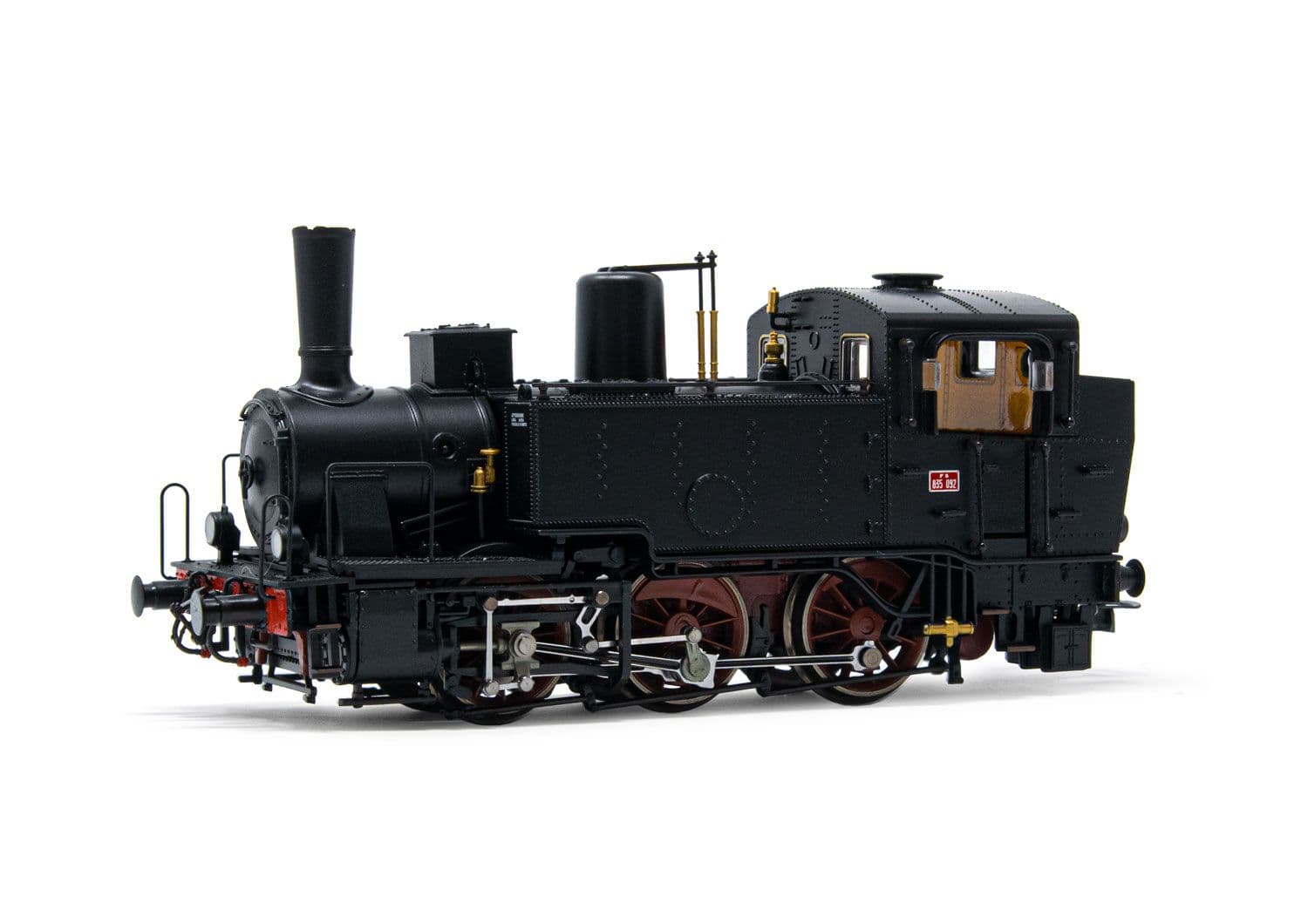 FS, steam locomotive Gr. 835, electric lamps, big Westinghouse pump, period III-IV
