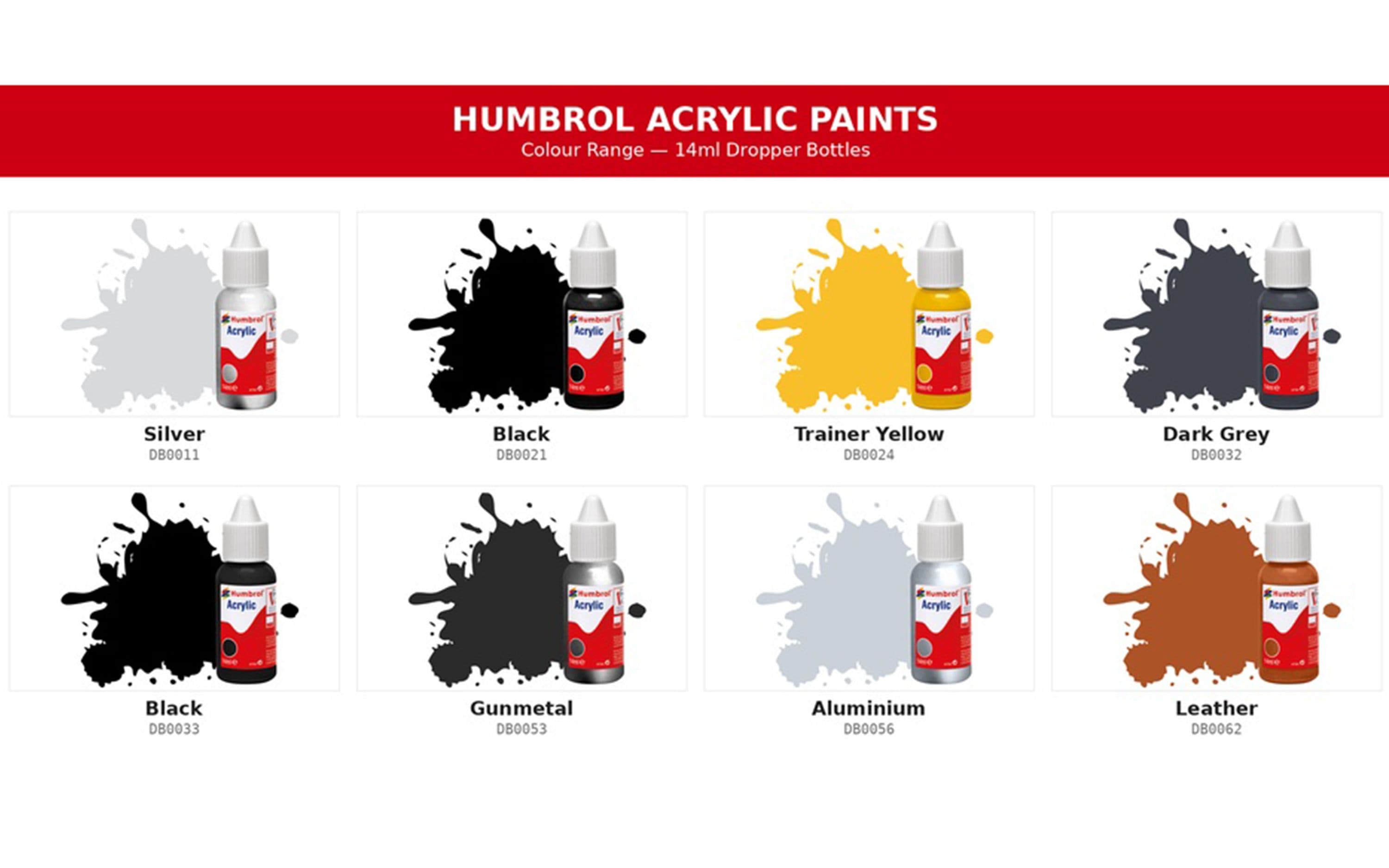 Acrylic Paint and Brush Pack: Luftwffe WWII Colours